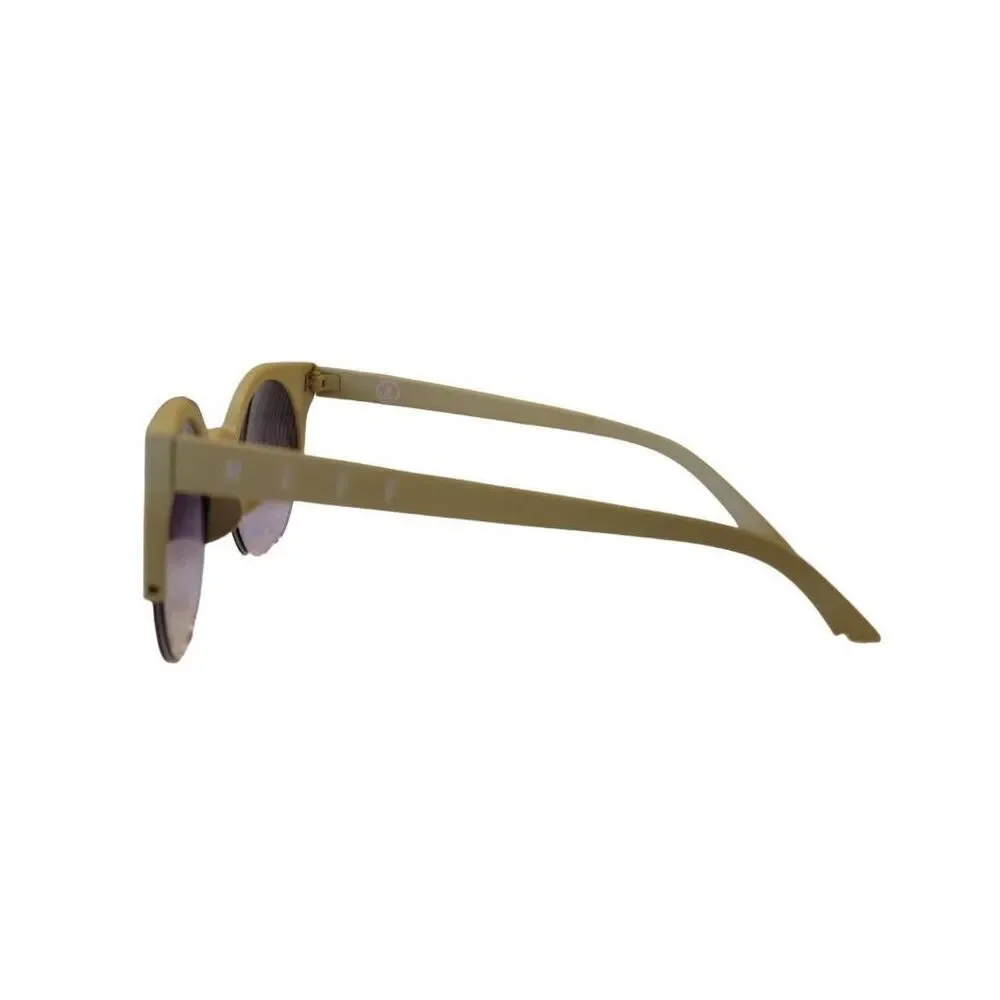 Light Green 1/2 Rim Cat's Eye Neff Sunglasses